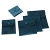 Bolsa Sencilla para Joyería Bolsa de Felpa de Doble Cara para Dedos Wen Play Almacenamiento de Joyería Bolsa con Broche Empaque para Anillos Pendientes Joyería