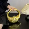 Bolsa de Mão Feminina de Acrílico de Alta Qualidade Estilo Criativo de Nicho Corrente Ombro Transversal Europeia e Americana Nova