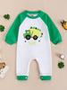 2025 Bebés Niños y Niñas Bebé Primavera y Otoño Pascua Casual Transpirable Moda Manga Larga Bordado Monopie Traje de Gateo