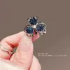 Pinza de Garra Pequeña y Exquisita con Pedrería de Estrellas de Cinco Puntas Mini, Pinza para Flequillo, Pinza Lateral, Pasador de Princesa, Pequeño Accesorio para el Cabello para Mujeres