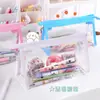 Estuche Transparente de Dibujos Animados al por Mayor Estudiante Bolsa de Almacenamiento de Gran Capacidad Simple Estudiantes de Secundaria Bolsa Japonesa para Cosméticos Alto Valor de Color