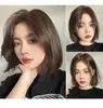 O primeiro produto caixa de presente de chá preto névoa creme para colorir cabelo feminino planta cor da moda 2024 branco sujo laranja cabelo em casa
