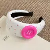 Diadema con Diseño de Corona Alta para Hacer que el Rostro Parezca Más Pequeño, Lujo Ligero, Antideslizante, Tejido, Patrón de Cuadros y Lunares, Sensación de Alta Gama para Adultos y Mujeres Jóvenes