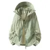 Chaqueta de Protección Solar Nueva para Hombre 2026, Marca de Verano de Moda, UPF50+, Serie de Colores Macarrón, Chaqueta Ligera con Capucha Tejida para Pareja