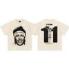Transfronterizo 2025 Verano Neymar Camiseta Pesada de Cuello Redondo y Manga Corta Americana Transpirable Sensación Fresca Camiseta de Manga Corta Estampada para Hombres y Mujeres