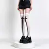 Calcetines de Mujer Hasta la Rodilla con Expresión Facial Linda Bidimensional Estampado de Dibujos Animados Calcetines Hasta el Muslo Estilo JK Calcetines de Chica Popular Calcetines de Mujer de Caña Alta