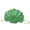 2024 Nuevo Bolso de Concha Personalidad Natural Multicolor Bolso de Noche Bolso de Mano Cadena Transfronteriza Bolso de Hombro Cruzado para Mujer