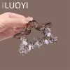 2025 Nueva Horquilla de Cristal de Estrella de Cinco Puntas Cosida a Mano, Estilo Femenino, Pinza de Tiburón Diadema para el Cabello en la Parte Posterior de la Cabeza