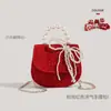 Bolsa de Mão Presente de Ano Novo 2025 Estilo Pequeno Perfume de Alta Qualidade Ano Novo Feliz Envelope Vermelho Estilo Ocidental Menina Crianças Transversal Porta-Moedas Tendência