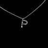 Collar de letras femenino europeo y americano ins collar de circonitas de oro de 18k diseño nicho cadena clavicular temperamento simple cadena de suéter