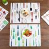 Tapete de Papel para Comida Estilo Europeo Tapete Impermeable y a Prueba de Aceite para Comida Tapete para Comida Estilo Japonés para Exteriores Plato Tapete Aislante de Calor Plástico PP Tapete para Comida de Amazon