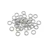 Aço Inoxidável Diâmetro do Fio 0.8/0.9 Argolas Abertas Anel Único em Forma de O Argolas de Conexão Várias Especificações Acessórios para Joias DIY em Estoque