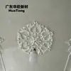 Panel de luz de arte en relieve con capullo ovalado GRG en estilo crema francés, componente de techo de forma especial para estudios pequeños