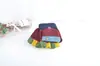 2023 Novas Luvas de Tricô Quentes Multicor Patchwork com Tampa Flip para Crianças Simples Meio Dedo Proteção contra Frio Luvas Diárias Comércio Exterior