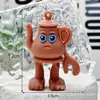 Llavero Caja Sorpresa Figura Shan Hai Jing Llavero Colgante Shan Guo Shan Hai Jing Figura de Palo de Madera de Goma Blanda 3D Pvc