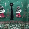 Estoque de Liquidação Tecido de Saia Rosto de Gato e Cavalo Anime Estilo Chinês Novo Hanfu Estilo Nacional Colete Bolsa Tapete de Chá Top Saia Jacquard