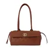 2026 nova moda transfronteiriça bolsa tipo travesseiro simples bolsa de ombro casual coreana para mulheres bolsa de mão com textura de luxo leve