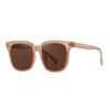 Gafas de sol vintage de moda con montura grande de Internet, estilo libro rojo, cara redonda, para mujer, con montura de té negro, estilo coreano, 2023