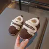 Zapatos de Algodón para Niñas, Zapatos de Terciopelo tipo Birkenstock para Niños, Zapatos de Algodón Nuevos de Invierno 2025 para Niños, Zapatos Peludos para Bebé
