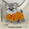 Nuevos Pegatinas Bordadas Originales de Animales de Dibujos Animados Cachorro Venta Directa de Fábrica Accesorios Decorativos DIY para Ropa Funda de Teléfono Móvil Pegatinas de Tela