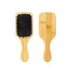 Peine Cuadrado de Bambú con Cerdas de Jabalí Especial para Mujeres Cabello Largo Peine de Cojín de Aire Masaje Cabeza Hogar Portátil Peine de Bolsa de Aire