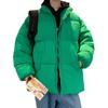 Jaqueta acolchoada de algodão casual masculina nova 2024 estilo Hong Kong à prova de três (água, vento, sujeira) para atividades ao ar livre, jaqueta acolchoada leve de filme Oxford, jaqueta acolchoada de algodão, roupa pão