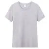 Camiseta publicitaria de color, cuello redondo, manga corta, 190g, personalizable con diseños DIY e impresión, adecuada para uniformes escolares y ropa de grupo