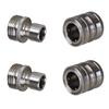 Venta caliente transfronteriza 3/4 rosca estándar americano acero inoxidable tubo de pistola de agua para jardín lavadora de alta presión juego de 8 piezas conector rápido