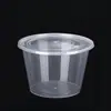 Cajas de almuerzo desechables, cajas de embalaje redondas, cajas transparentes engrosadas para comida rápida para llevar, cajas de embalaje desechables prácticas de usar