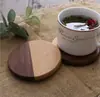 Posavasos Creativo de Madera Maciza Estilo Ins para Taza de Agua, Posavasos para Taza de Té, Posavasos Aislante del Calor, Posavasos de Madera Antideslizante, Posavasos para Mesa de Comedor, Plato para Bocadillos