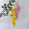Flor de Poinciana Artificial Transfronteiriça Flor de Feijão de Rattan Decoração de Casamento Flor Flor de Glicínia Teto Celebridade da Internet Parede Flor Artificial Atacado