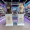 Adequado para Caixa de Exibição Acrílica Bubble Mart Boneca de Vinil Pelúcia Labubu Big Chief Arcanjo Caixa contra Poeira