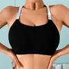 Sujetador Deportivo Sexy con Tirantes Flash Europeo y Americano Chaleco a Prueba de Impactos para Fitness Yoga Running Talla Grande Transfronterizo Sujetador Push-Up