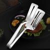 Pinza para alimentos de acero inoxidable 304, pinza creativa para freír, pinza para alimentos de doble uso, pinza de cocina engrosada para bistec, espátula para freír, pinza para barbacoa