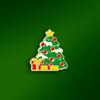 Broche navideño original de dibujos animados, lindo, árbol de Navidad, alce, Papá Noel, decoración para ropa navideña, insignia de aleación