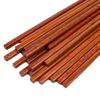 Palillos de Madera Maciza para el Hogar 25cm Palillos de Madera de Pino Rojo 10 Pares Antideslizantes No Propensos al Moho Grabado Vajilla de Madera Venta al por Mayor