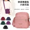 Bolso Cruzado Sencillo de Hilo Bordado de Moda Gran Capacidad Resistente al Agua Bolso de Hombro Casual Portátil Pequeño Cuadrado para Viajes de Commuter para Mujer