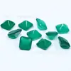Piedra Natural Ágata Verde Gema Personalización Redondo/Forma Especial Ágata Verde Natural Forma y Tamaño de la Piedra sin Montar Personalizables