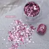 Acessórios Explosivos Coreanos para Nail Art com Lantejoulas Grandes Celebridade da Internet Frutas Frescas Verde Hexagonal Lantejoulas Finas Acessórios para Nail Art