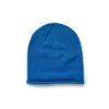 Gorro Unissex Liso de Lã Merino 100% Sem Costura com Borda Enrolada Estilo Slouchy Para Outono/Inverno Feminino Chapéu de Lã que Afina o Rosto