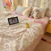 Juego de Edredón de Verano de Cuatro Piezas Edredón para Aire Acondicionado Edredón Fresco Estilo Dormitorio Juego Doble de Tres Piezas Edredón Delgado de Verano Lavable a Máquina a