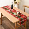 Nuevos suministros decorativos navideños, mantel de tela de punto, camino de mesa, mantel navideño creativo, decoración de mesa, vestido para el hogar