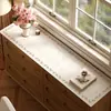 Mantel de Mesa de Cuero Estilo Pastoral Americano, Modelo Nuevo, Impermeable, No Lavable, Tacto de Alta Gama, Mantel, Tapete Protector para Encimera