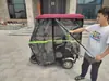Triciclo de dosel completamente cerrado vehículo de ocio dosel triciclo para ancianos triciclo eléctrico dosel de vehículo con cerramiento transparente Dezhuzhu