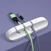 Organizador de Cables de Datos Almacenamiento de Cables de Carga para Escritorio Protector Autoadhesivo Enrollador de Cables de Ratón Cable de Auriculares Hebilla Fija
