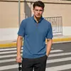 Sudadera con Capucha para Hombre Jacquard Color Sólido Cuello Alto Manga Corta Amazon Verano Casual Holgada Comercio Exterior Talla Europea