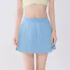 Nuevos Pantalones Falda de Yoga Plisados con Diseño Anti-Exposición, Bolsillos Integrados, Shorts Deportivos de Pilates Fitness Transpirables de Secado Rápido