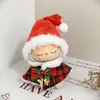 Llavero de Primera, Segunda y Tercera Generación Labubu Ropa Caja Sorpresa Ropa de Muñeca Labubu Gorro Navideño Bufanda Suéter Traje