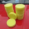 Esponja para polimento e enceramento de carros, esponja de limpeza redonda para banho de cristal, esponja para lavagem de carros, bloco de esponja de limpeza atacado