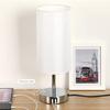 Lámpara de Mesa de Lino Recargable por USB Transfronteriza Atenuación Táctil Lámpara de Mesa Lámpara de Noche para Dormitorio